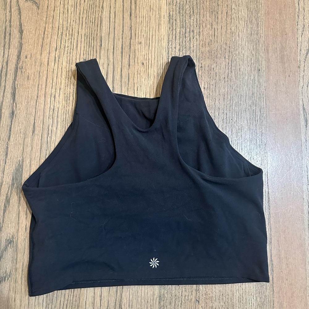 Athleta Conscious Crop Top-Black-Size Medium